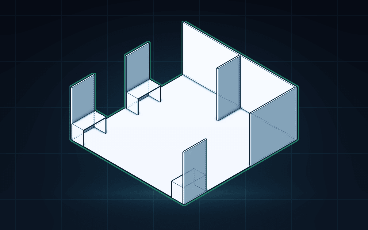 HIMSS 20' × 20' Island Booth — The NXT Island 20x20