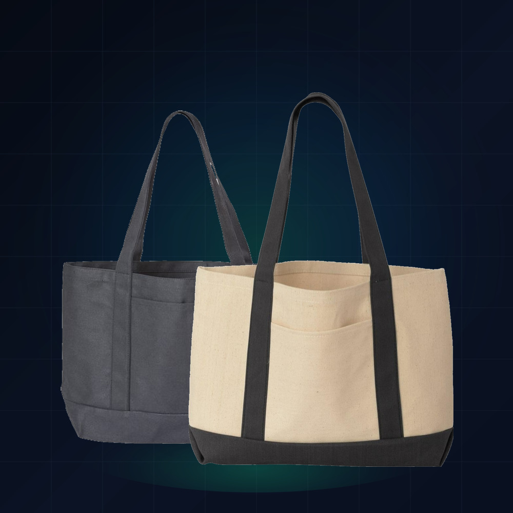 Custom Canvas Event Tote Bags (50 Canvas Totes (15"×16" • 1-Sided Print))